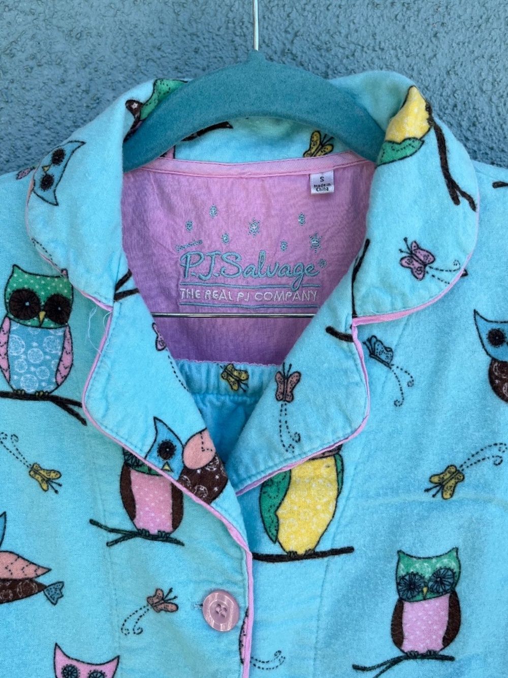 PJ Salvage Pajama Set, 100% Cotton Flannel, Warm, Soft & Cozy Size Small - Picture 4 of 9